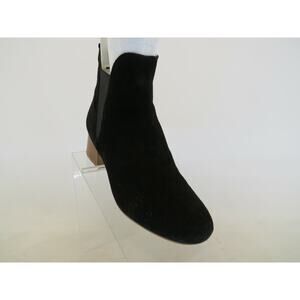 Topshop Womens Black Suede Chelsea Ankle Fashion Boots Bootie Size 8 M